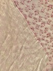 French Antique Style Floral Cotton Blend Jacquard Pink Cream Embroidered 4yd