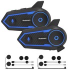 2x 1000m Wireless Interphone   Mic Motorcycle Bluetooth Intercom Headset