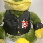 Dandee Collector s Choice 19  Plush King Of Hearts Frog W  Biker Vest Stuffed