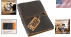 Deluxe Leather Wedding Photo Album - Handcrafted  Eco-friendly   Vintage Charm