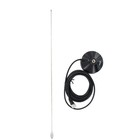 Vhf Uhf Tunable Mobile Radio Antenna With 3  Magnet Mount Coax Pl259 Tram 1100