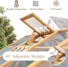 6x7 Ft Outdoor Wooden Greenhouse  Walk-in Garden Greenhouse With Plant Stand