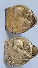 Art Nouveau Collar Button Signed E  Dropsy  1848-1923 