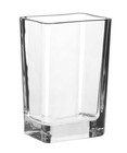 Clear Glass 6  Rectangular Floral Vase