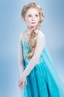 Frozen Ball Gown Kids Longer Princess Costume Trailing Disney Dresses For Girls