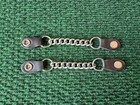Vintage Harley-davidson Leather Chain Vest Extenders Pair Of 2