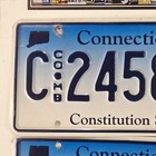Connecticut Truck combination License Plate Pair      Ct Matching Tags C 245875