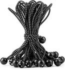 30-pack Black 11-inch Ball Bungee Cords  5 Mm Loops Stretch To 14 In  Canopies 