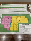Set Of 30 Nystrom Double Sided Local Map Reading Laminated 1984 Homeschool Bl