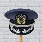 U s  Navy Senior Officer Hat Cap Reproduction High Quality Gray Color