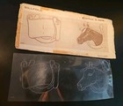 Vintage Craftaid Leather Template Horse Lucky  No  2270 Billfold Pattern 1953 