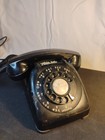     vintage Rotary Desk Phone Automatic Electric Aeco Black Dial Home Telephone 
