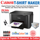 Canon Printer Heat   Press 15x15 Transfer T-shirt Maker Start Bundle