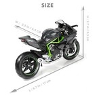 1 12 Ninja H2r Motorcycle Model Toy Mini Alloy Diecast Motorcycle Model Black