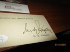 General Matthew Ridgway World War Ii   Korea Commander Signed Card Jsa Coa