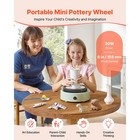 Uimoso Electric Mini Pottery Wheel With 6-inch Turntable For Kids - Green