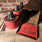 Vintage Athes Force Oiler Co  Roadside Flare Smug Pots Truck Kerosene Lanterns