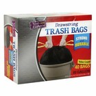 Nicole Home 30 Gallon Black Tall Kitchen Drawstring Large Trash Bags 40 Count
