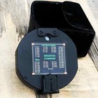 100  Working Brass Brunton Pocket Vintage Compass With Leather Case 
