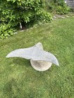Carved Stone Whales Tail   Fluke Sculpture Garden  Fountain  Cape Cod   Signed
