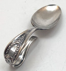 Vintage Rogers Brothers Silver Plated Baby Infant Spoon Curled Handle
