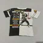 Boxeroos Boy Black Ranger Vintage Faded Power Rangers Streetwear T-shirt Rare Xs