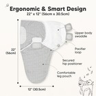 Keababies 3-pack Organic Baby Swaddle Sleep Sacks - Swaddles For Newborns 