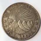 1912  Nicaragua Cordoba Silver Coin - Full Detail - High Quality Scans  d016