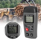 Digital Lcd Wood Moisture Meter Detector Tester Wood Firewood Paper Cardboard