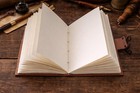 Handmade Black Leather Journal Cover Rustic Travel Notebook Refillable Writing