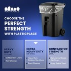 Plasticplace 95-96 Gallon Clear Trash Bags  25 Count