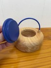 Melissa   Doug Rare Wooden Teapot With Lid Metal Handle Kids Play Toy Kitchen