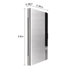Stainless Steel Card Holder Case Pocket Metal Wallet For Id Credit Business Card
