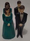 Vintage Cake Toppers Wedding 2 Groomsmen 2 Bridesmaids Decorations Lot