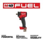 Milwaukee Tool 2855p-20 M18 Fuel 1 2 In  Compact Impact Wrench With Pin Detent