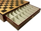 Black   Nat 3 3 4  Anderssen Staunton Wood Chess Set Walnut Color Storage Board