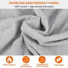 Women Long Blanket Scarf Wrap Shawl Solid Cozy Checked Pashmina Oversized Scarf