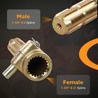 Pto Extender Adaptor Female 21   1-3 8  Male 6   1-3 8  Spline Fit 70hp Engine