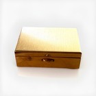 Vintage Brass Square Pill Box 1 5    X 1    New  Old Stock  quarter Not Included 