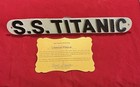 Titanic Lifeboat Plaque   Sign  Cast From Original Movie Prop  White Star Line