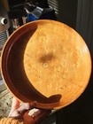 Vintage Mcm  Turned Birds Eye Maple  Wooden Hand Carved Tabletop Fruit Bowl 10 