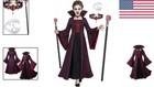 Enchanting Girls  Gothic Victorian Vampire Costume Set For Halloween   Dress-up
