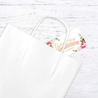 Pink Floral Thank You For Your Business Card   100 Small Business Thanks Gratitu