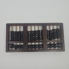  Vintage Chinese Wood Metal Abacus 91 Bead 13 Rods