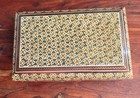 Vintage Persian Khatam Kari Wooden Jewelry Box Inlaid Detailed