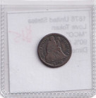 Nice 1876 United States Seated Liberty Silver Dime Love Token  mco 