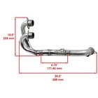 Exhaust Pipe With Gaskets For Yamaha Grizzly 700 Yfm700fgp 4x4 Fi Eps 2009-2013