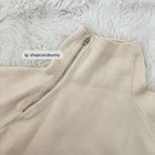Toteme Oversized 3 4 Zip Asymmetrical Sweater
