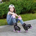 Kids Roller Skates For Girls Ages 6-12 - Adjustable Kids Skates Youth Wheels    