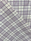 French Antique Lavender White Plaid Cotton Panel  1920   s-1930   s  huge  5 5 Yards
